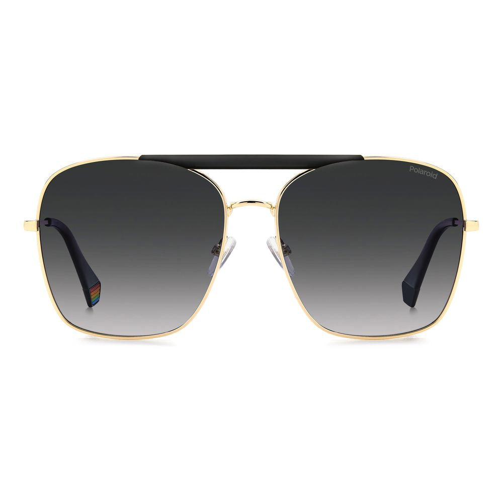 Lunettes de soleil Polaroid en métal noir