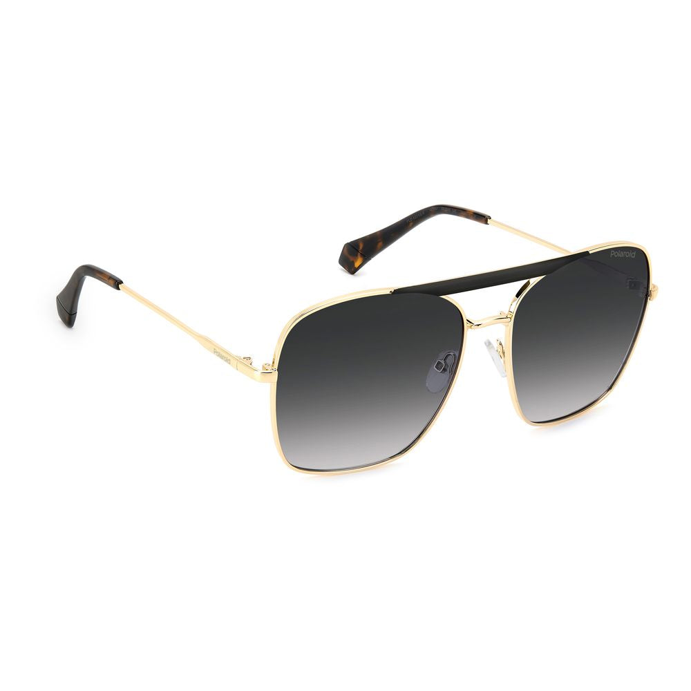 Lunettes de soleil Polaroid en métal noir