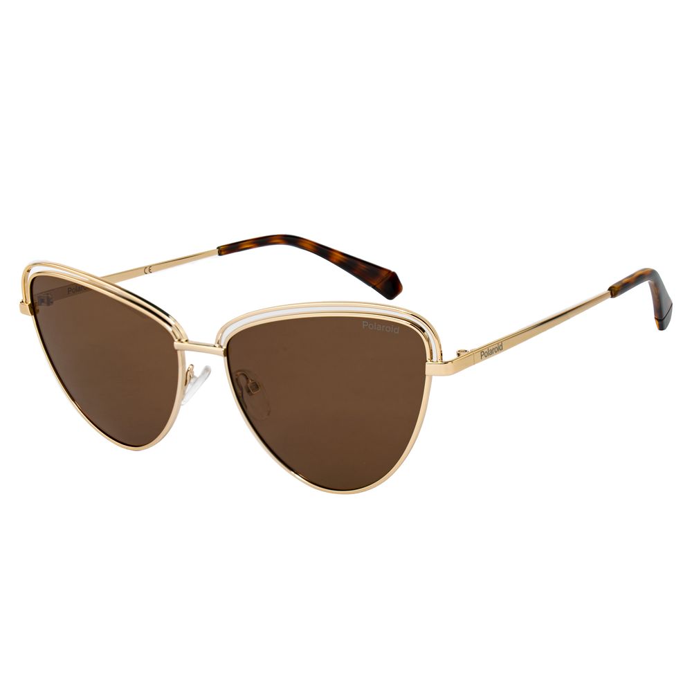 Lunettes de soleil Polaroid en métal doré