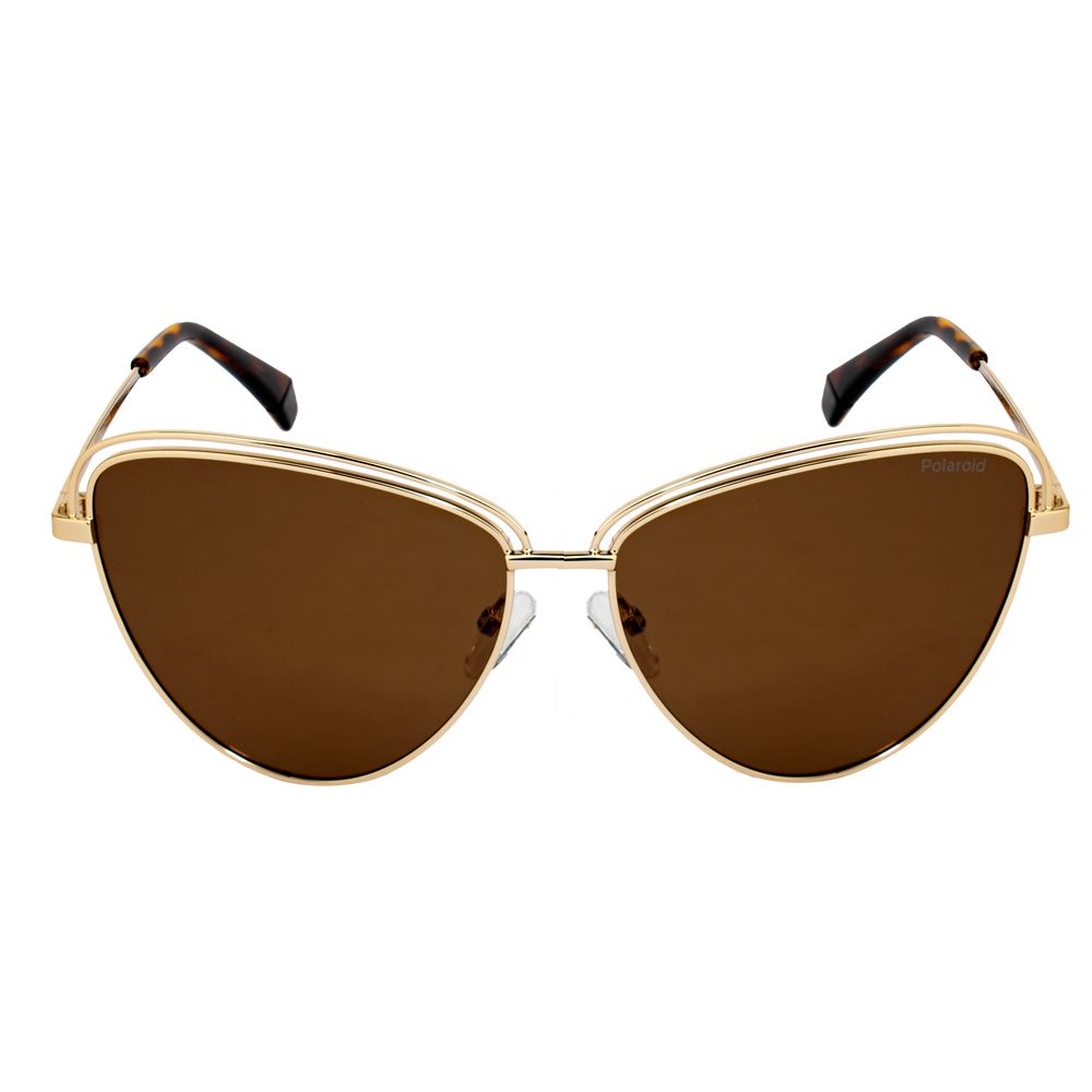 Lunettes de soleil Polaroid en métal doré