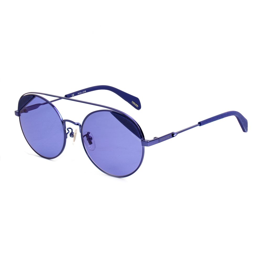 Lunettes de soleil Police en métal bleu