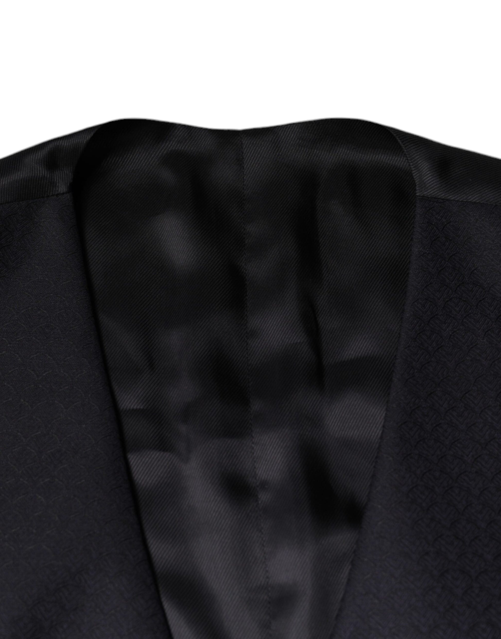 Dolce & Gabbana Gilet Noir en Laine Robe Gilet Formel