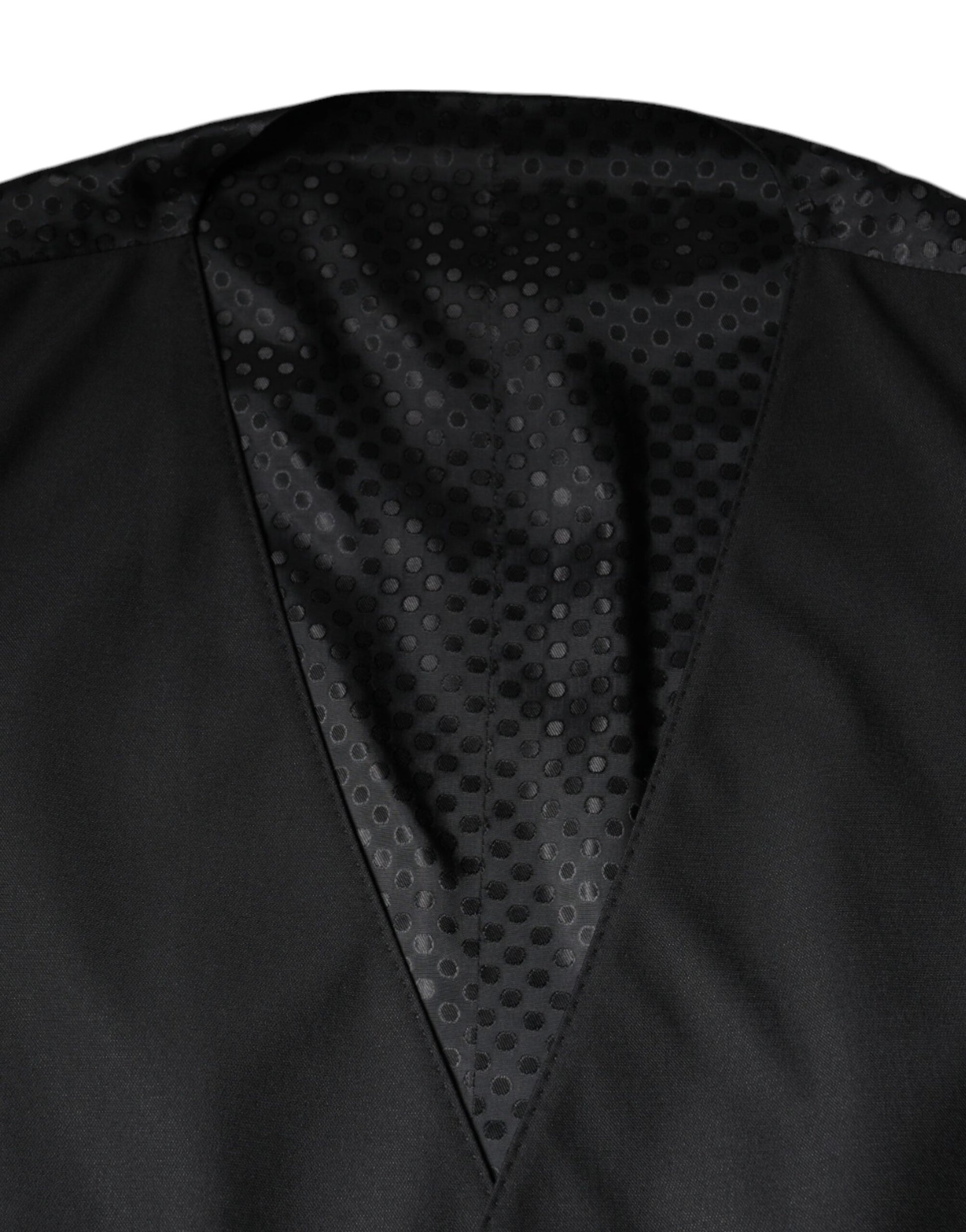 Dolce & Gabbana Gilet Noir en Laine Robe Gilet Formel