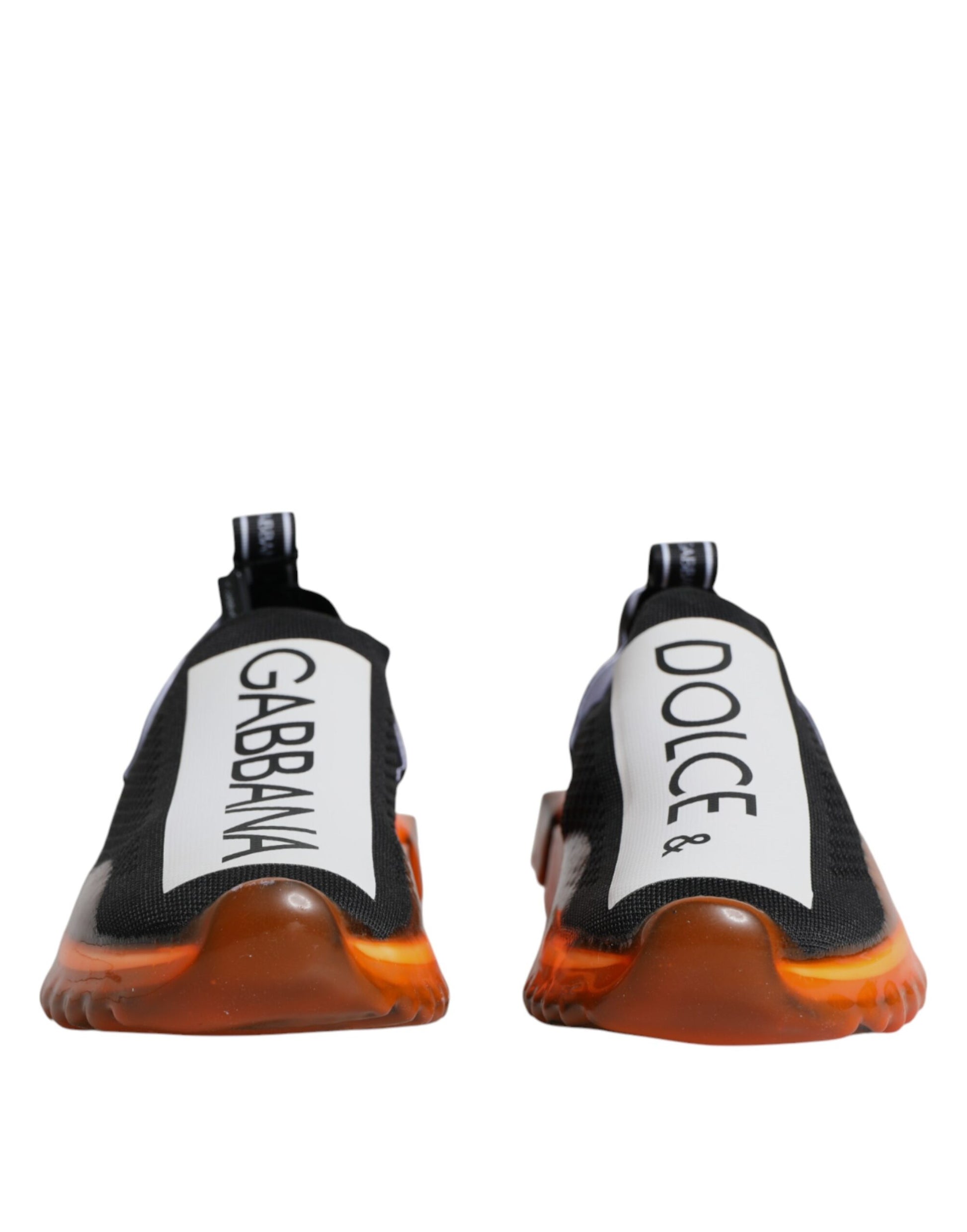 Chaussures Dolce & Gabbana Sorrento, noires et oranges, à enfiler