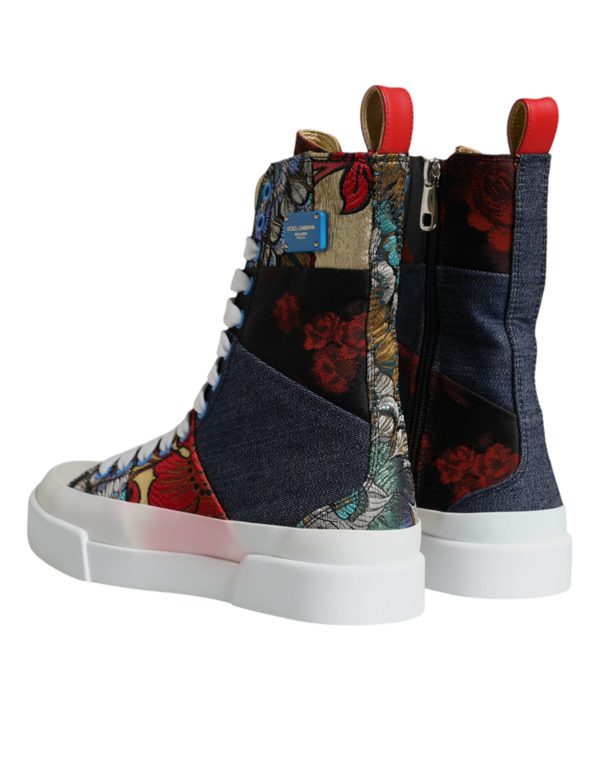Chaussures Baskets Montantes Patchwork Multicolore Dolce & Gabbana