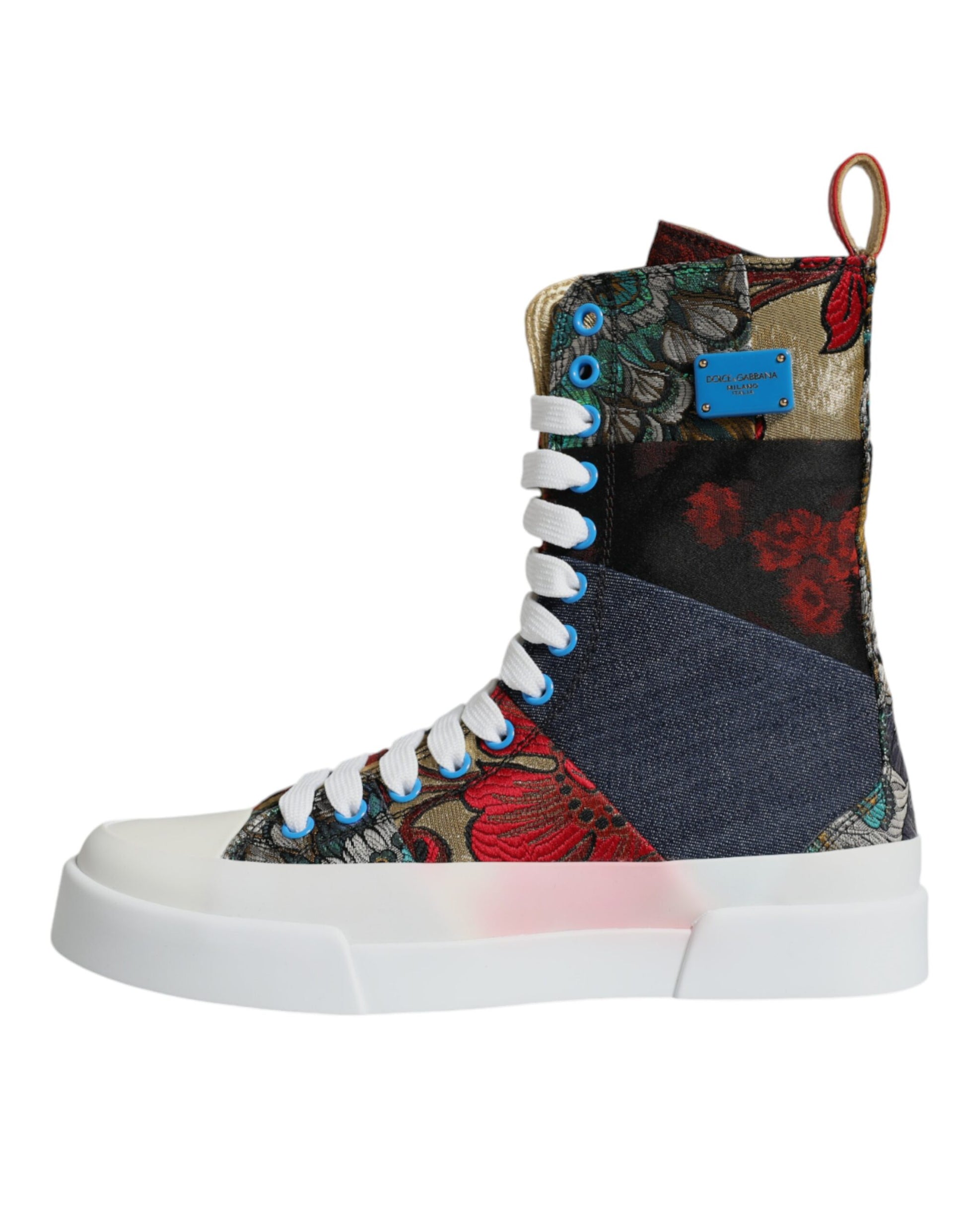 Chaussures Baskets Montantes Patchwork Multicolore Dolce & Gabbana