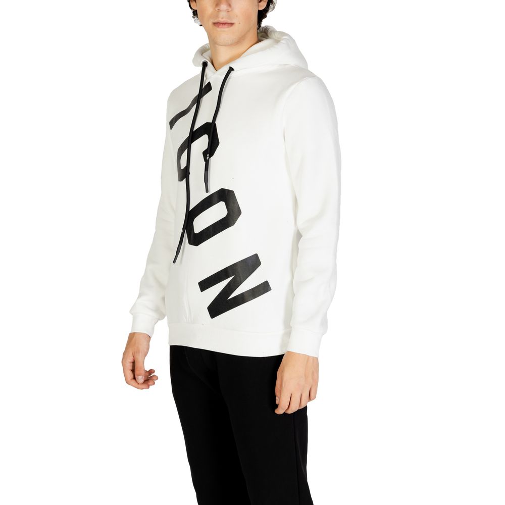 Icon – Kapuzenpullover aus weißer Baumwolle