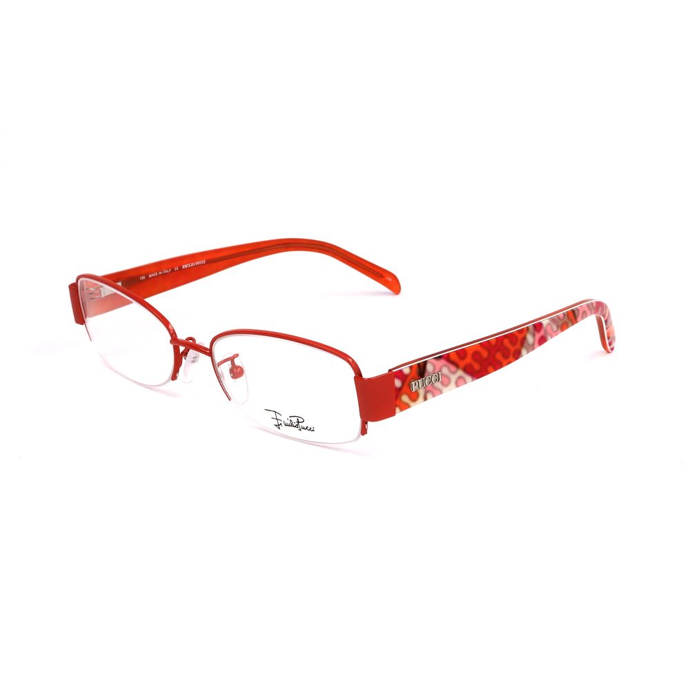 Lunettes (Monture) en métal orange Emilio Pucci