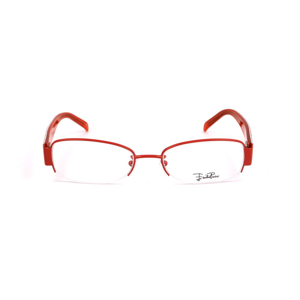 Lunettes (Monture) en métal orange Emilio Pucci