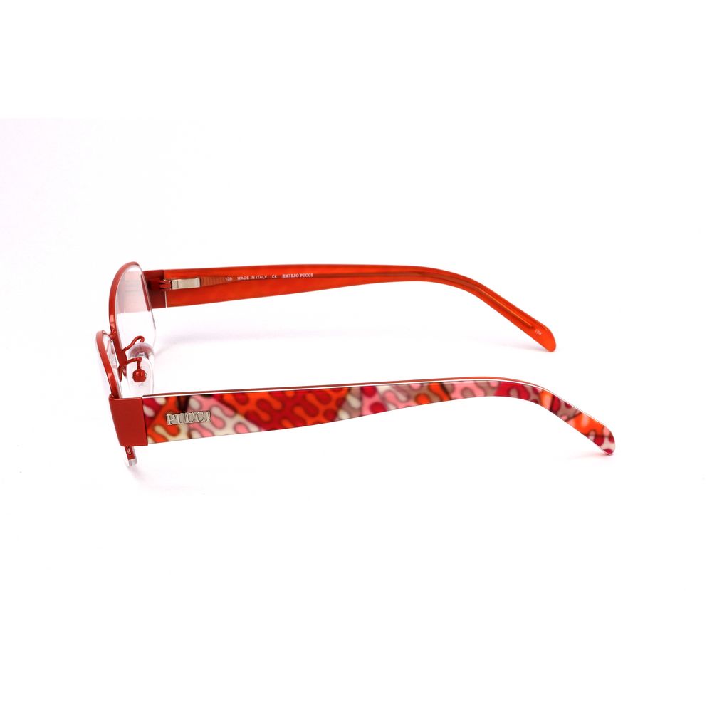 Lunettes (Monture) en métal orange Emilio Pucci