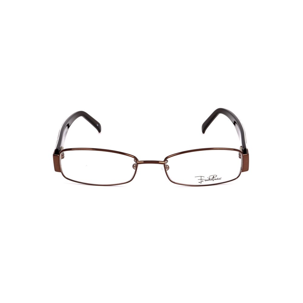 Lunettes (monture) en métal marron Emilio Pucci