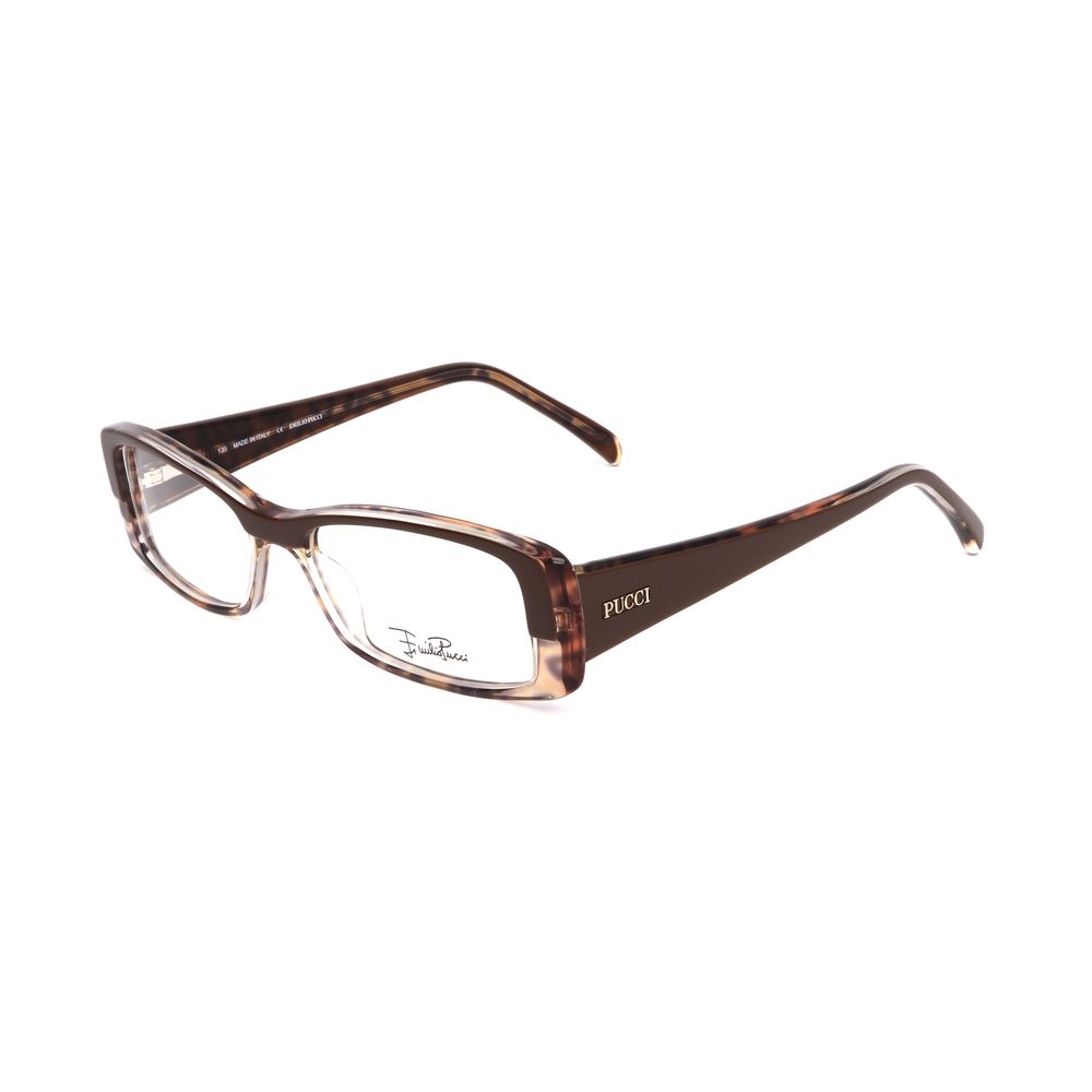 Lunettes (montures) en plastique marron Emilio Pucci