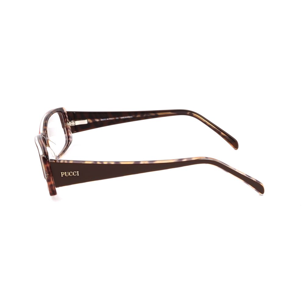 Lunettes (montures) en plastique marron Emilio Pucci