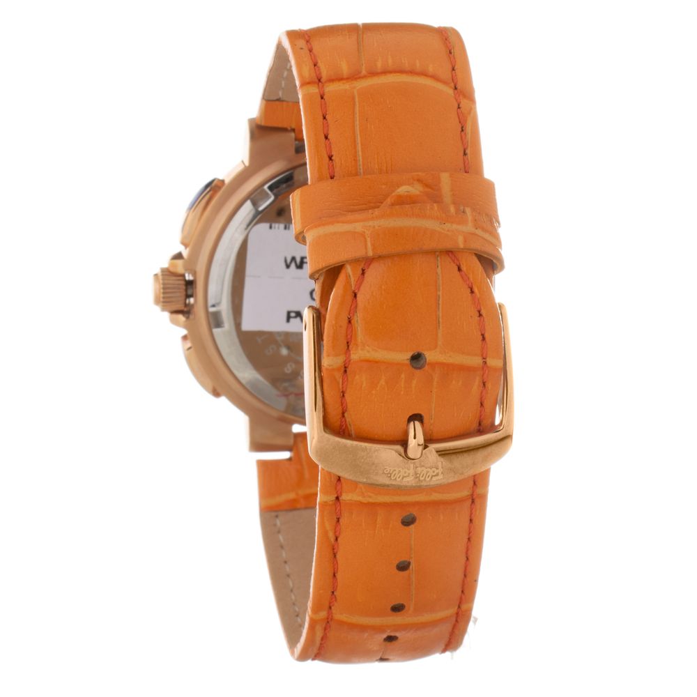 Montre habillée Folli Follie en cuir orange
