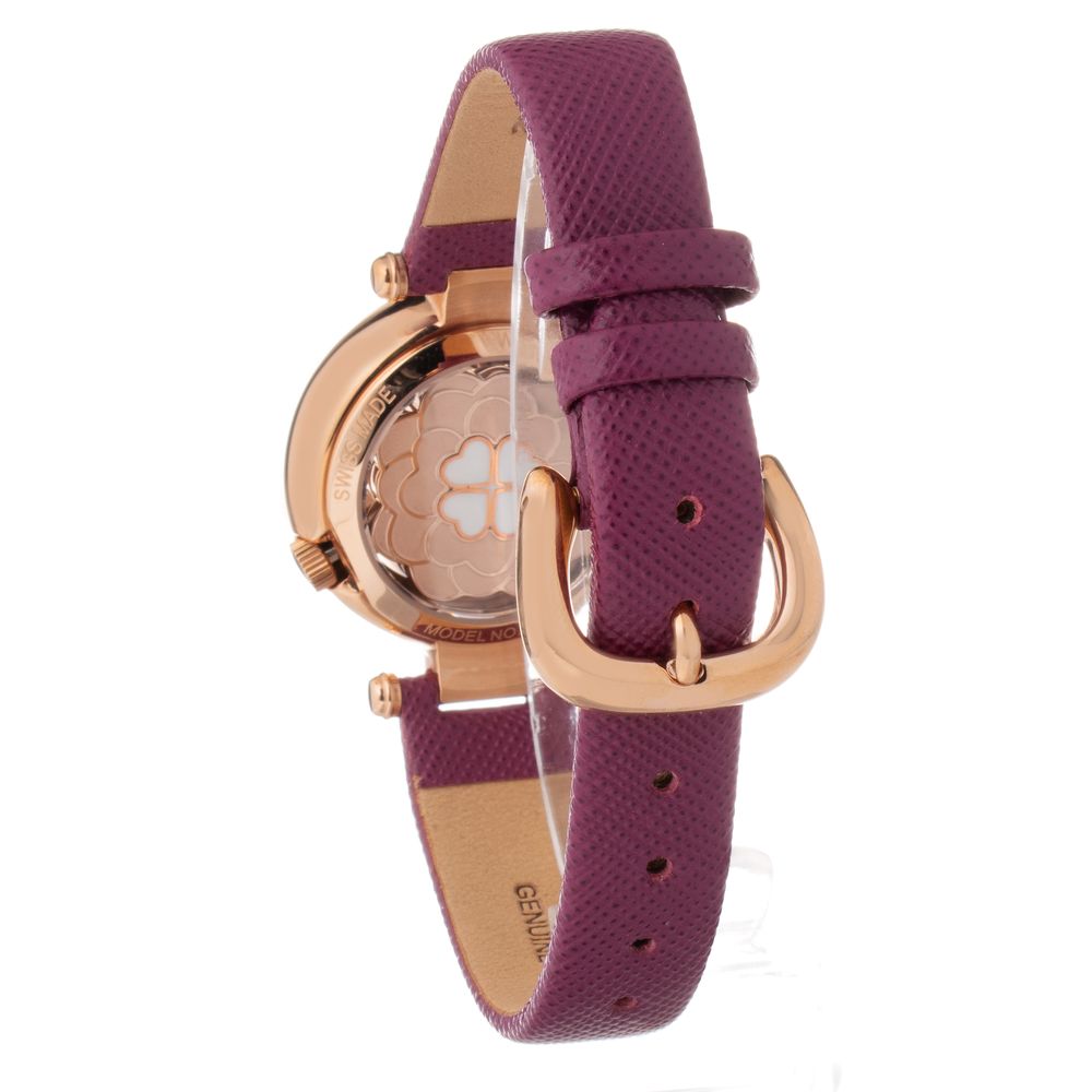 Montre habillée Folli Follie en cuir violet
