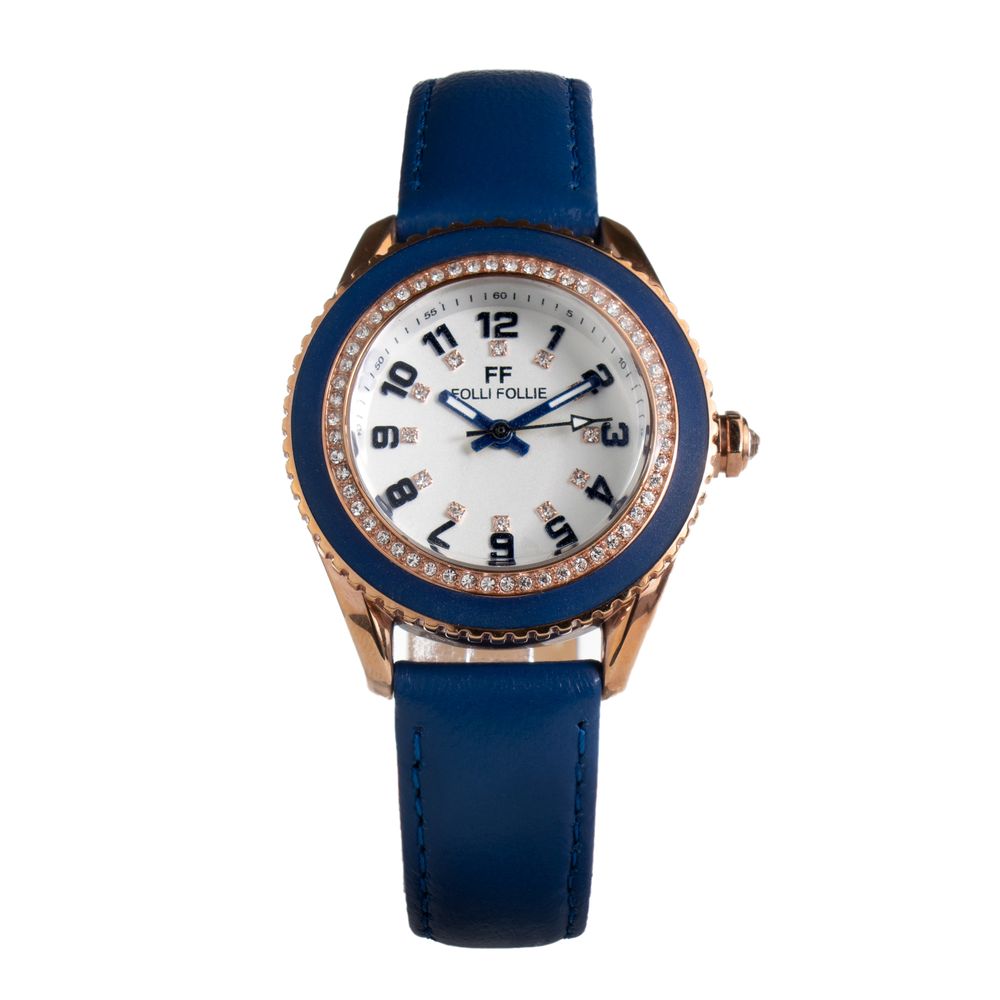 Montre Folli Follie en cuir bleu