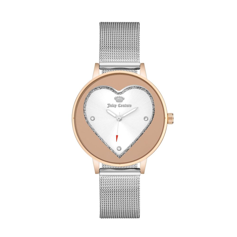 Montre habillée en acier inoxydable argenté Juicy Couture