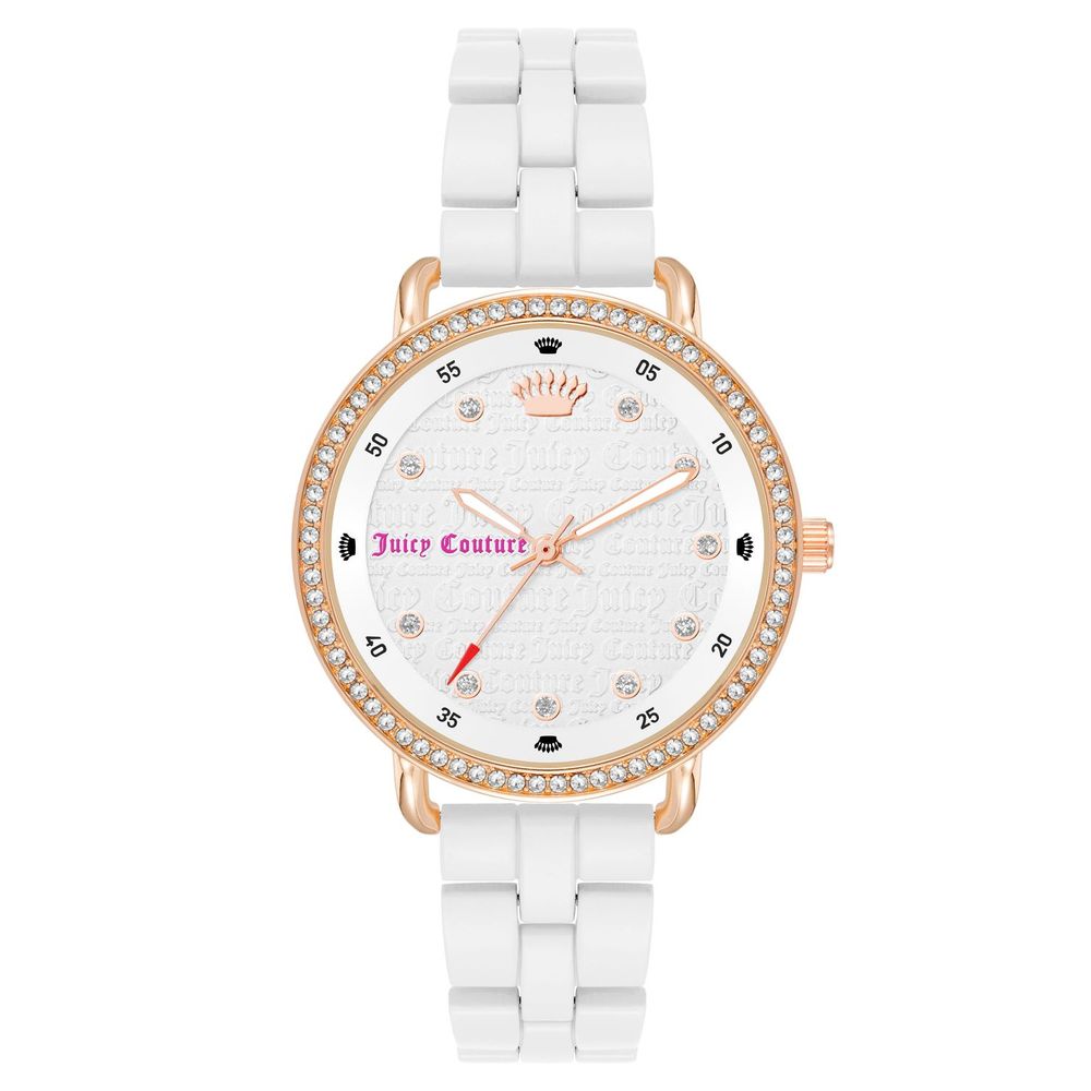 Montre habillée en métal blanc Juicy Couture