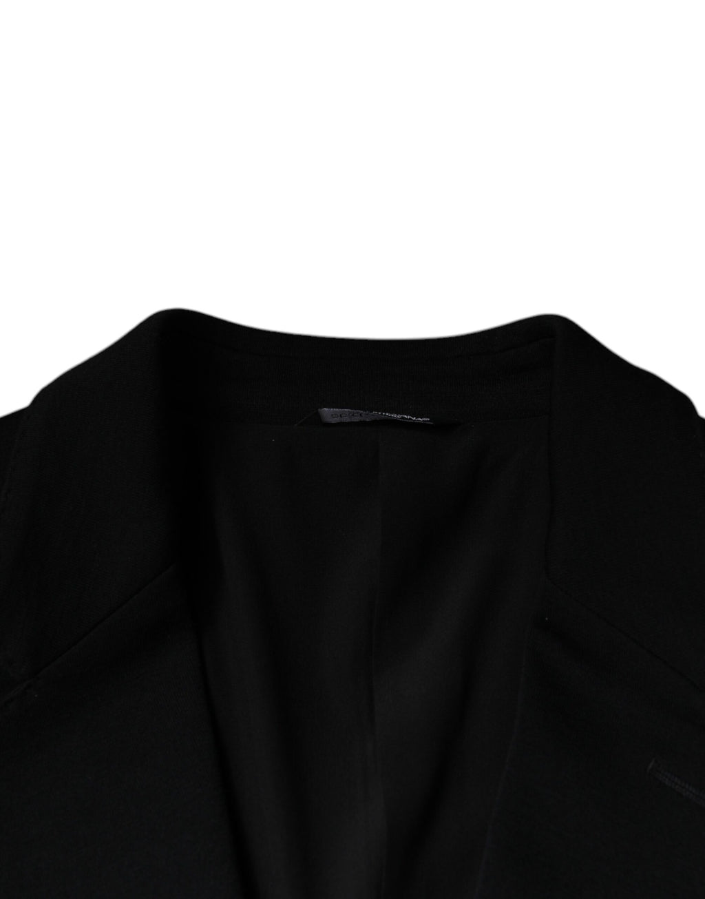 Blazer de Costume Dolce & Gabbana Noir en Laine à Simple Boutonnage