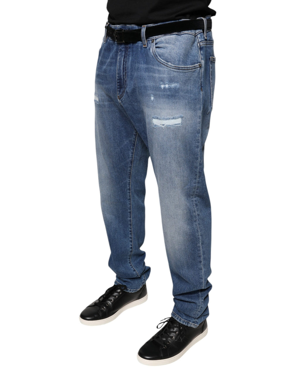 Dolce & Gabbana Blue Relaxed Fit Jeans for Men detail view