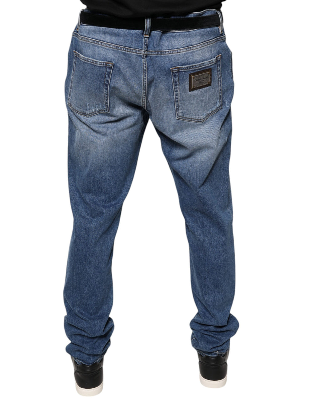 Dolce & Gabbana Blue Relaxed Fit Jeans for Men side view