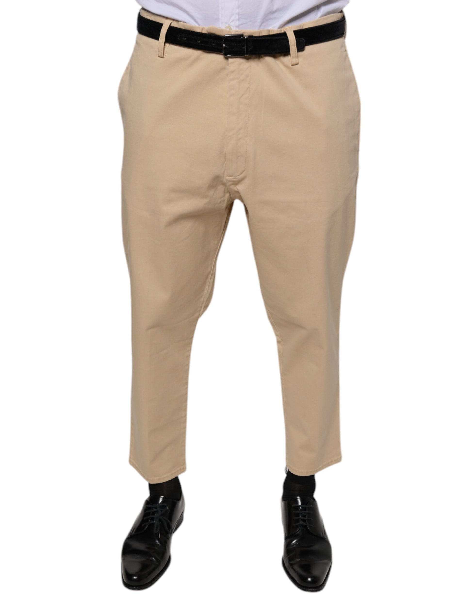 Don The Fuller HOUSTON Pantalon habillé court beige pour homme