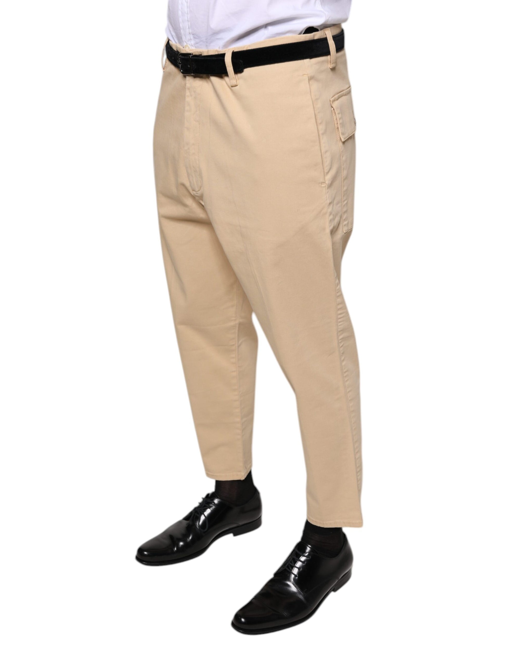 Don The Fuller HOUSTON Pantalon habillé court beige pour homme