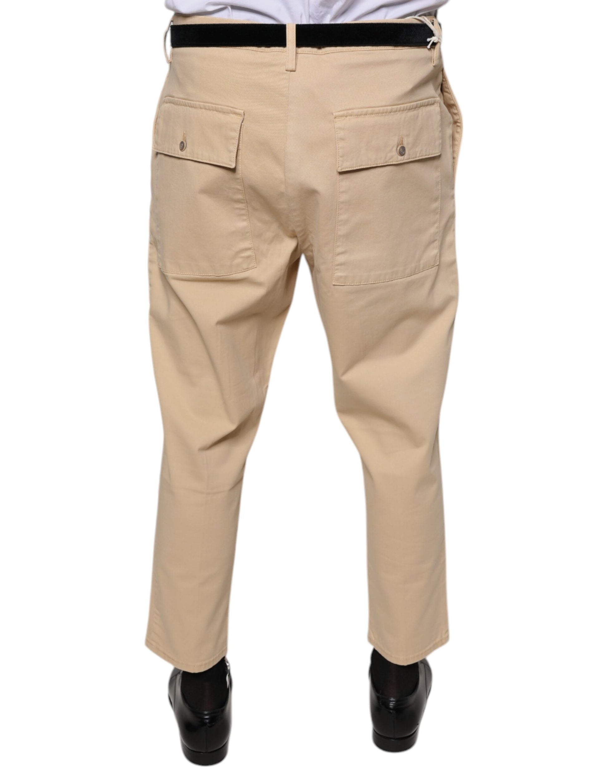 Don The Fuller HOUSTON Pantalon habillé court beige pour homme