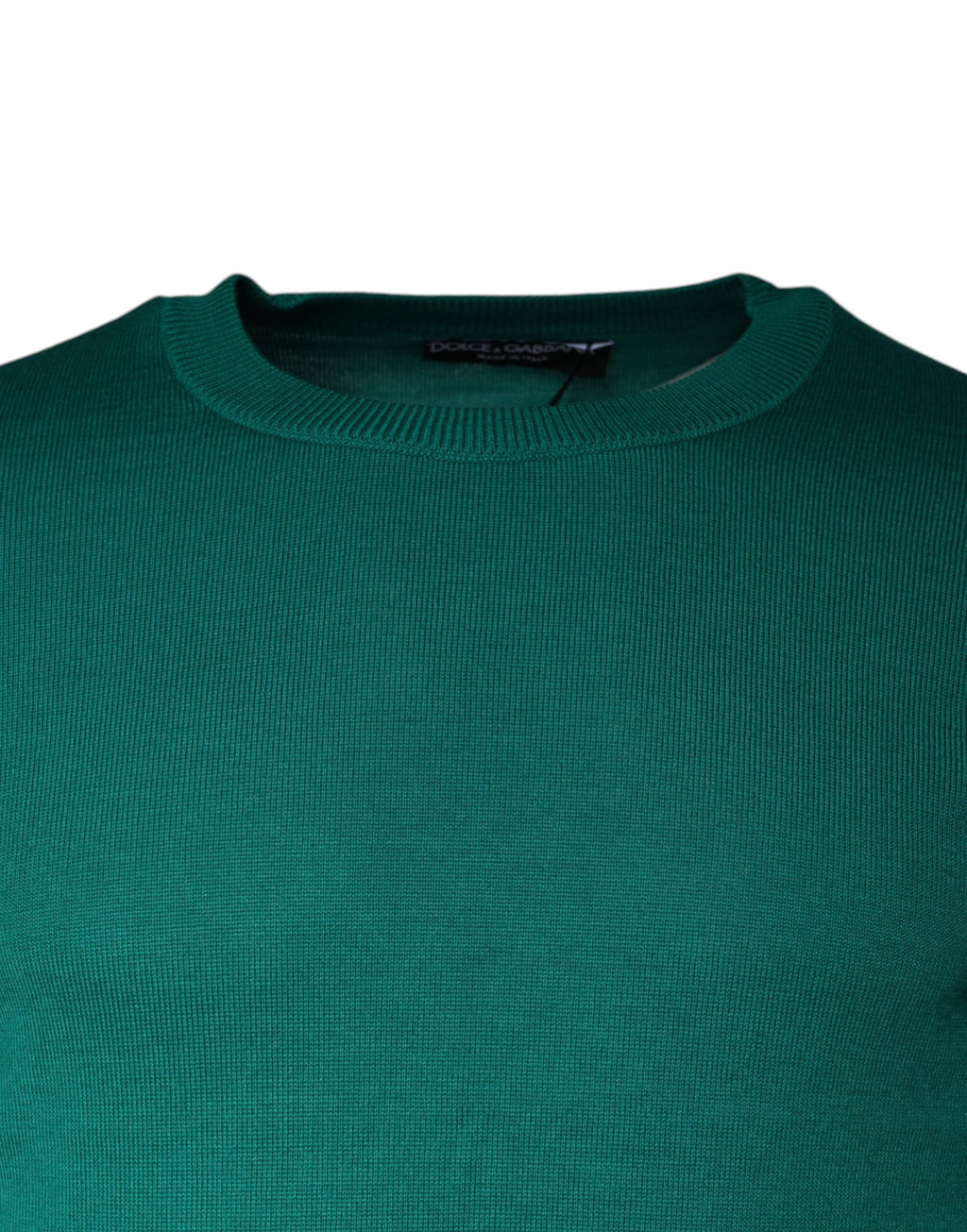 Pull ras du cou Dolce & Gabbana en maille de laine verte