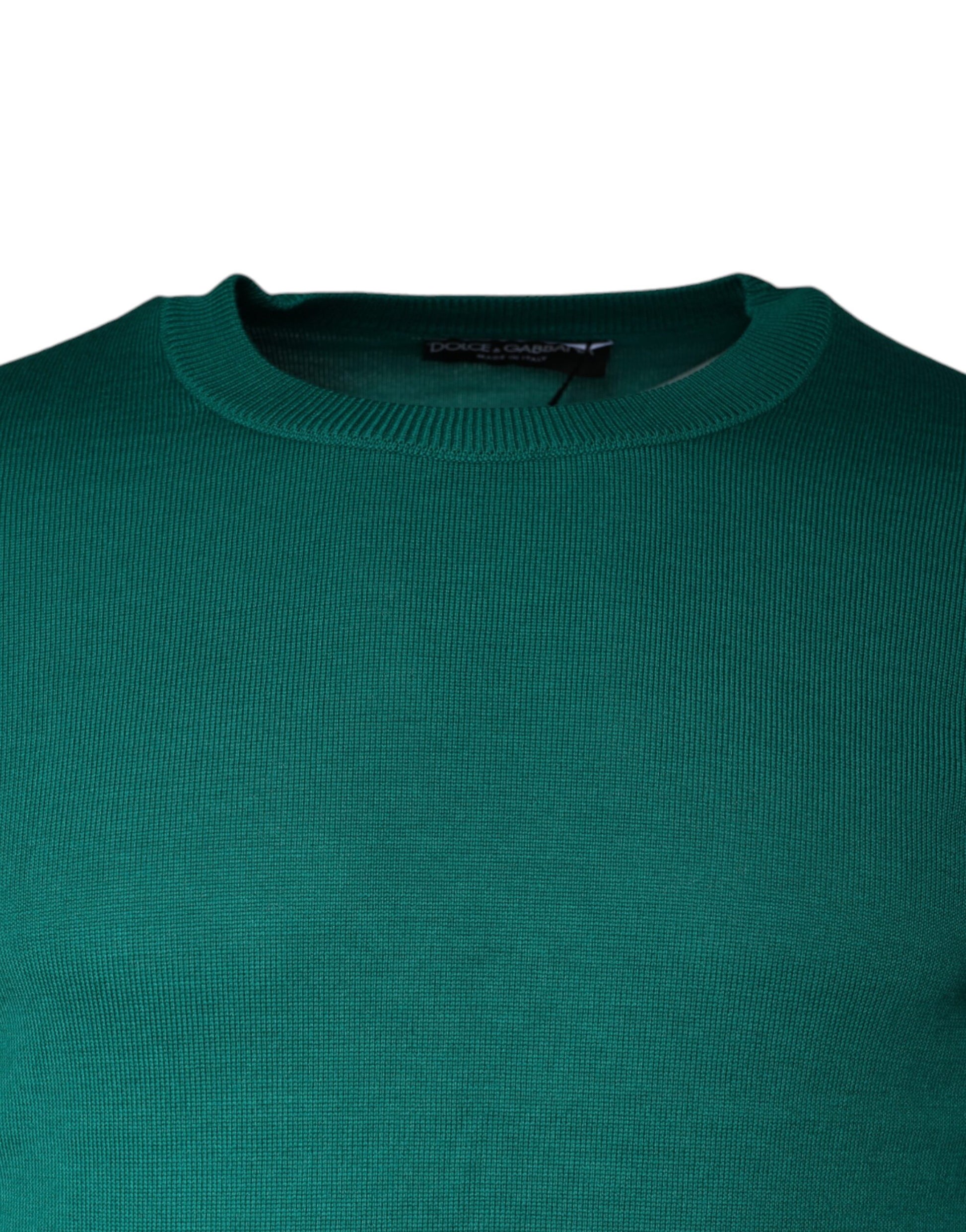 Pull ras du cou Dolce & Gabbana en maille de laine verte