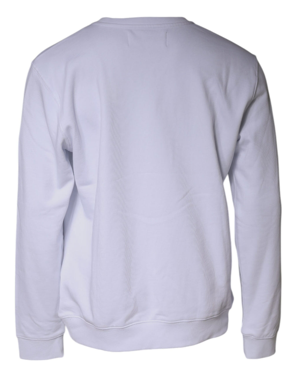 Replay Herren Sweatshirt mit Rundhalsausschnitt und geprägtem Logo, Weiß