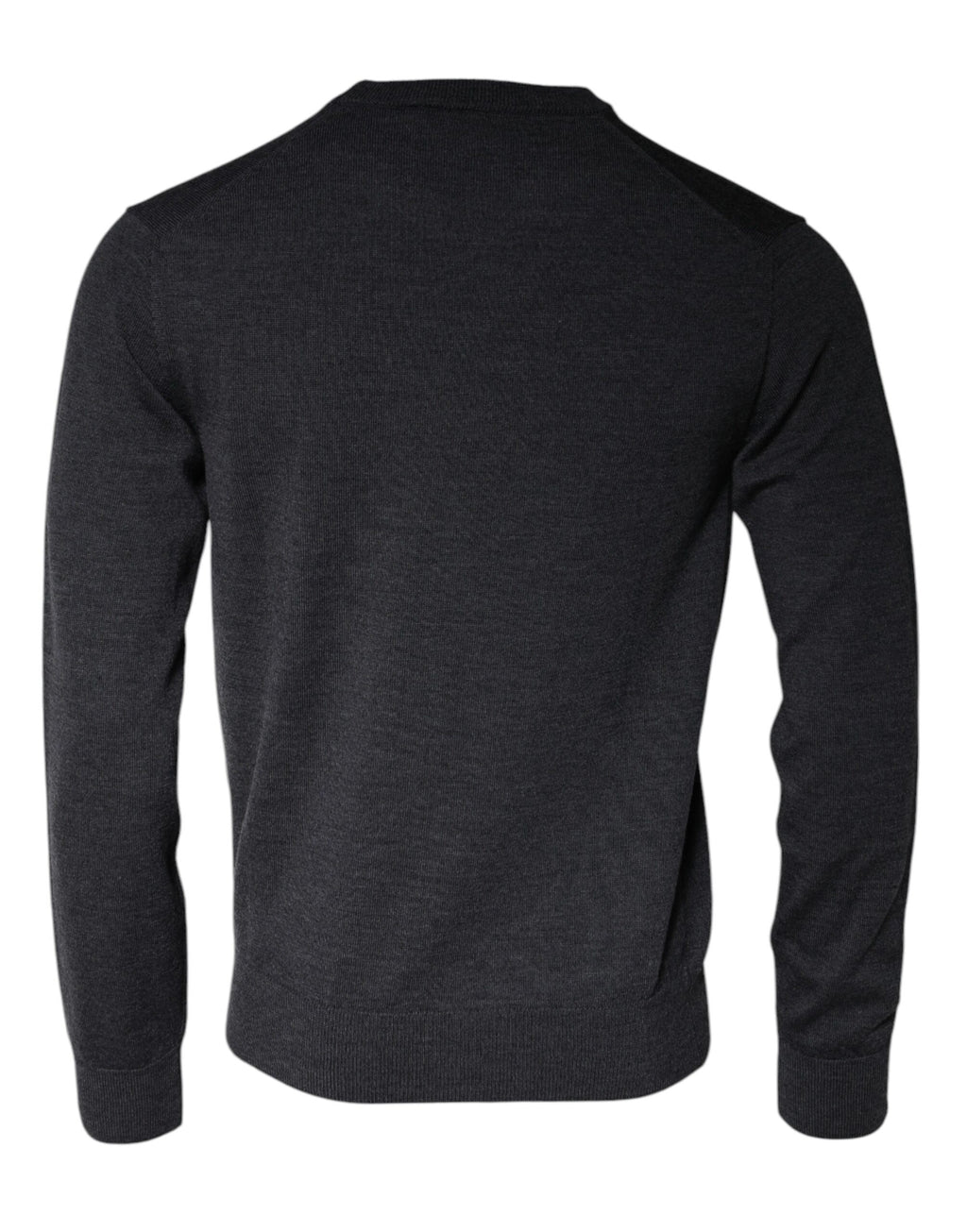 Pull ras du cou en laine gris foncé Dolce & Gabbana
