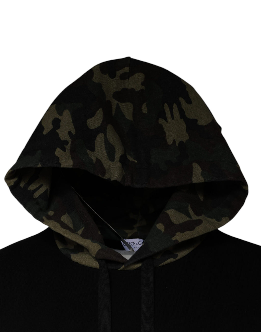Pull à capuche Dolce & Gabbana camouflage noir