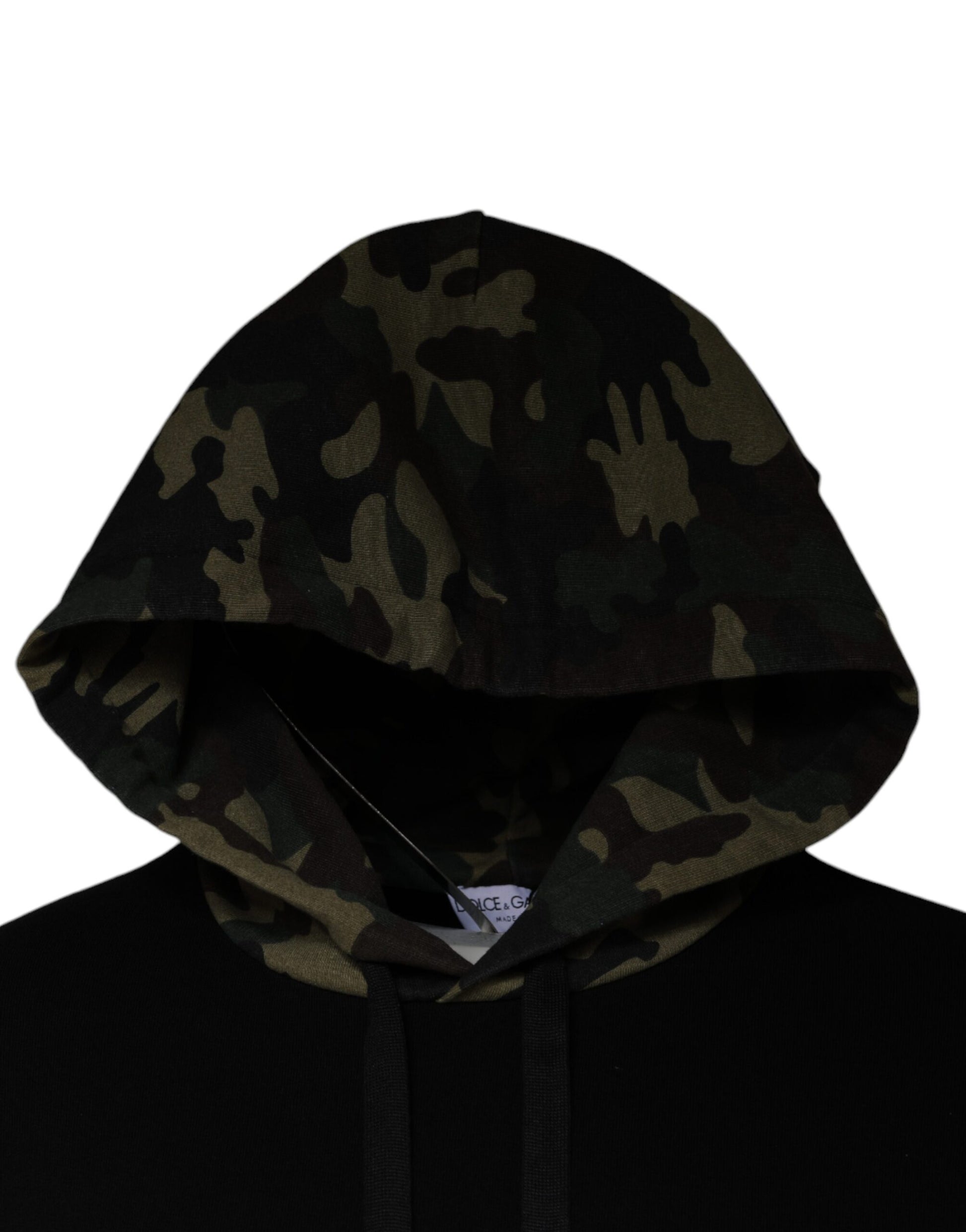 Pull à capuche Dolce & Gabbana camouflage noir