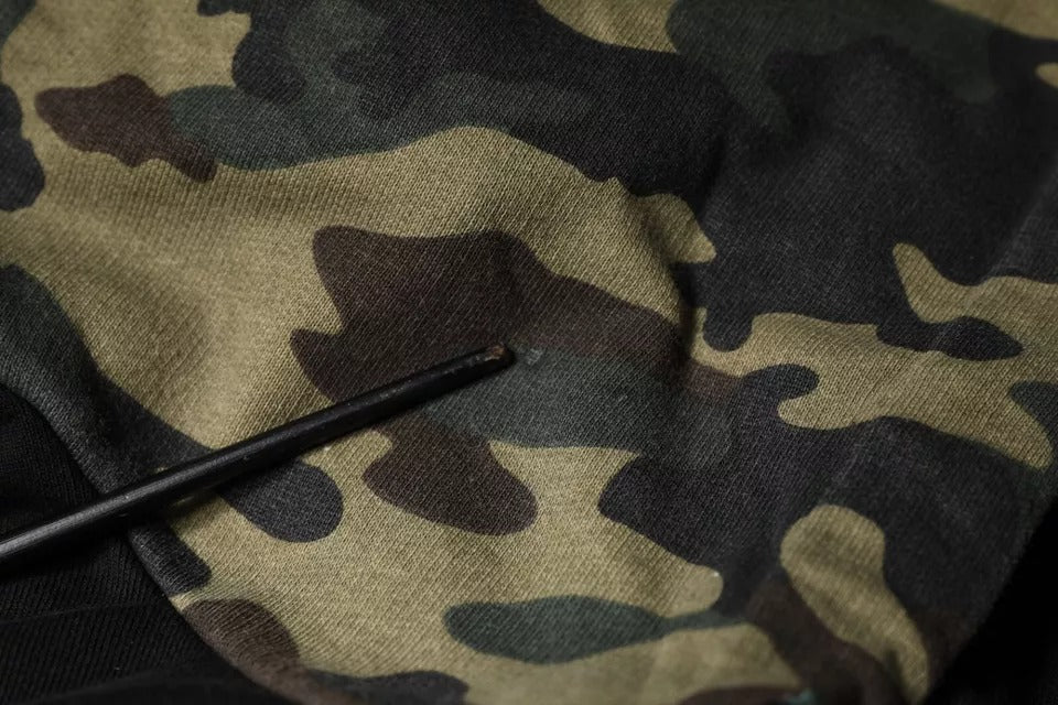 Pull à capuche Dolce & Gabbana camouflage noir