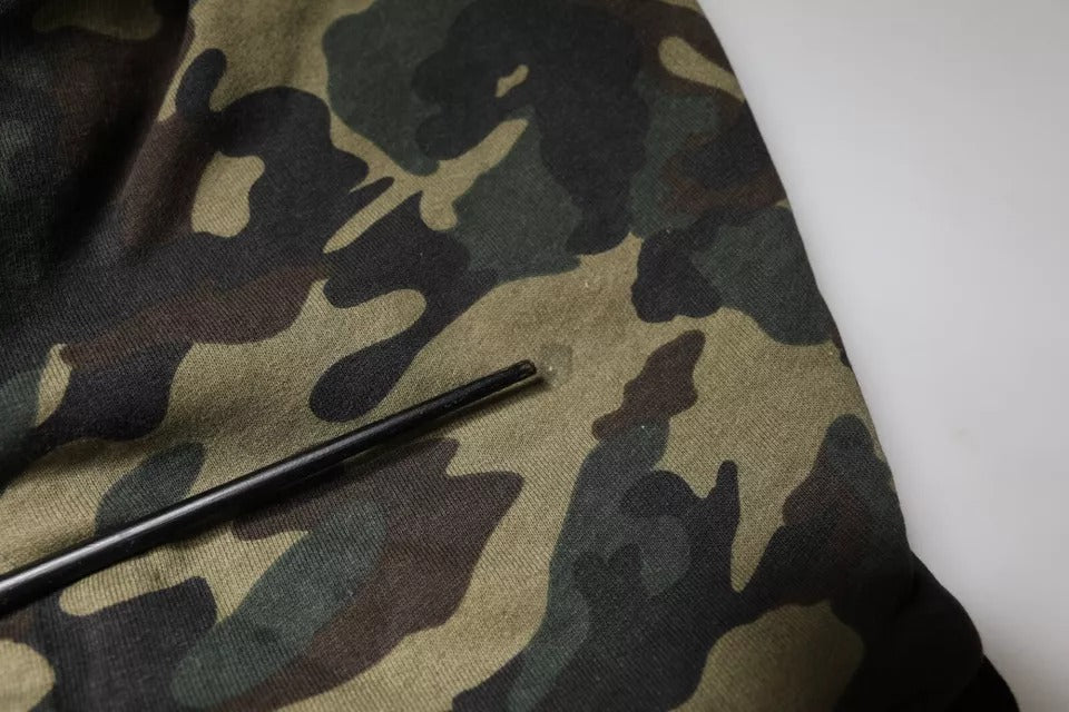 Pull à capuche Dolce & Gabbana camouflage noir