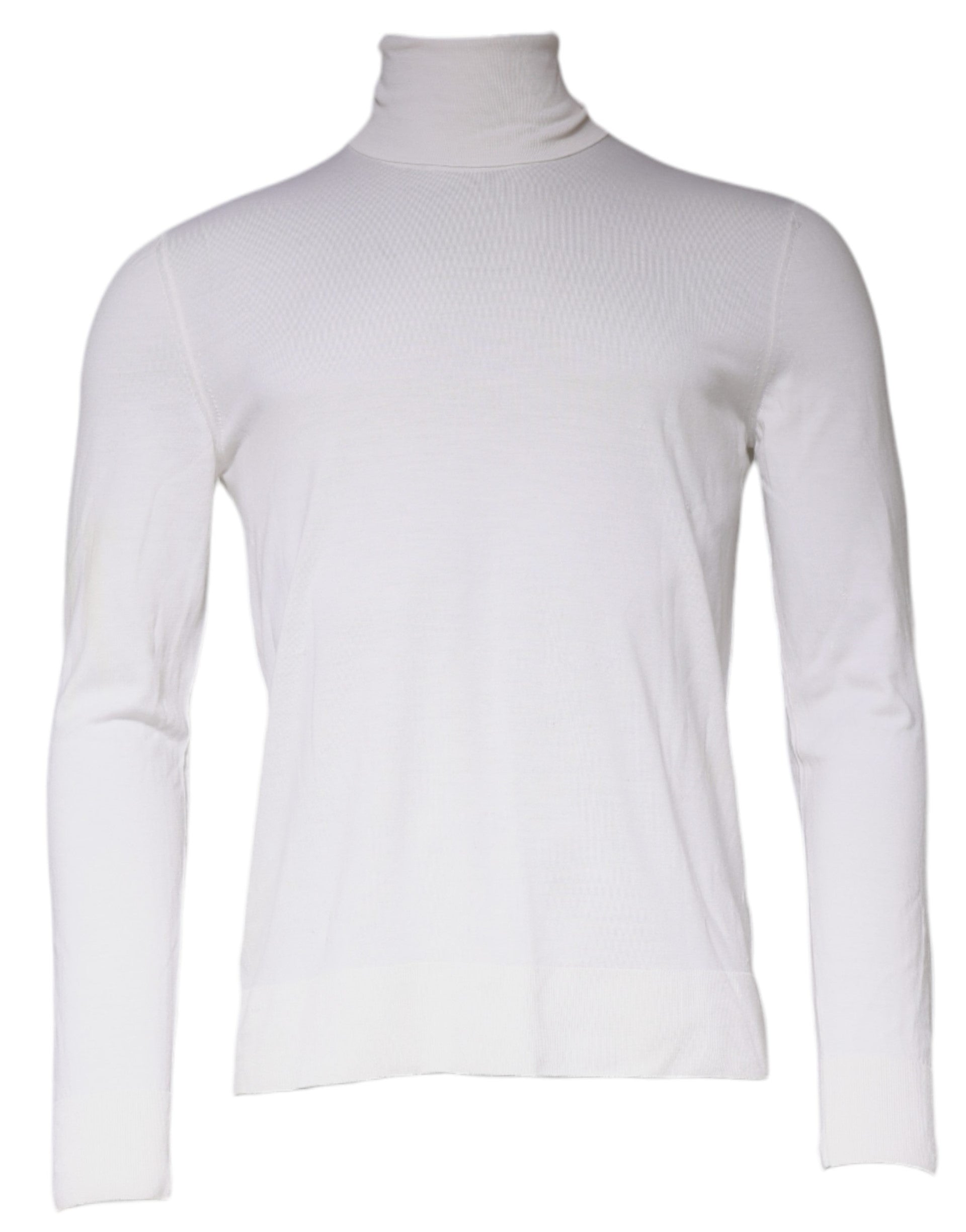 Pull col roulé à manches longues Dolce & Gabbana blanc pour homme