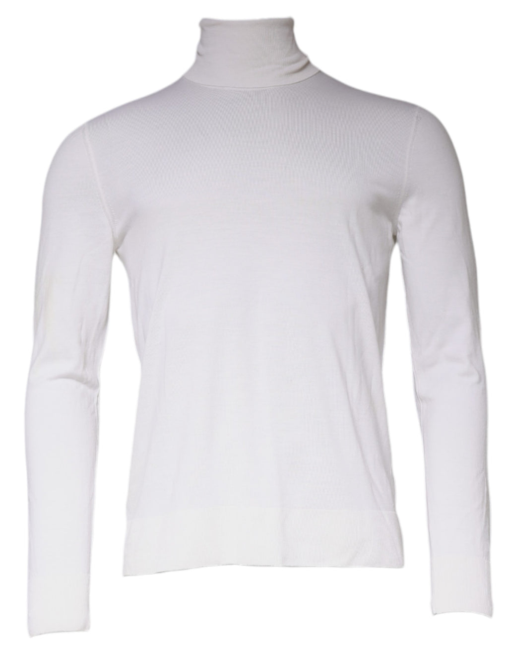 Pull col roulé à manches longues Dolce & Gabbana blanc pour homme