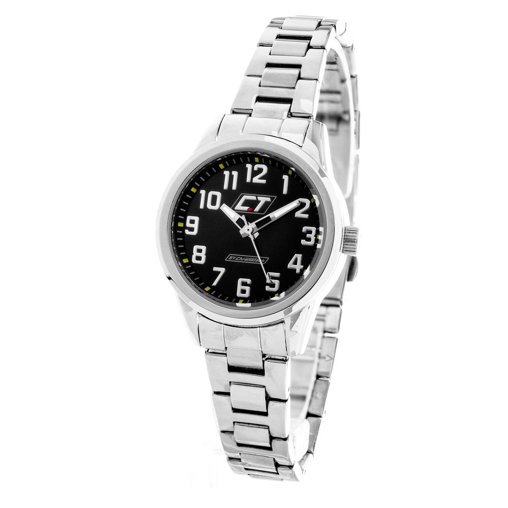 Montre Chronotech en acier inoxydable argenté avec bracelet