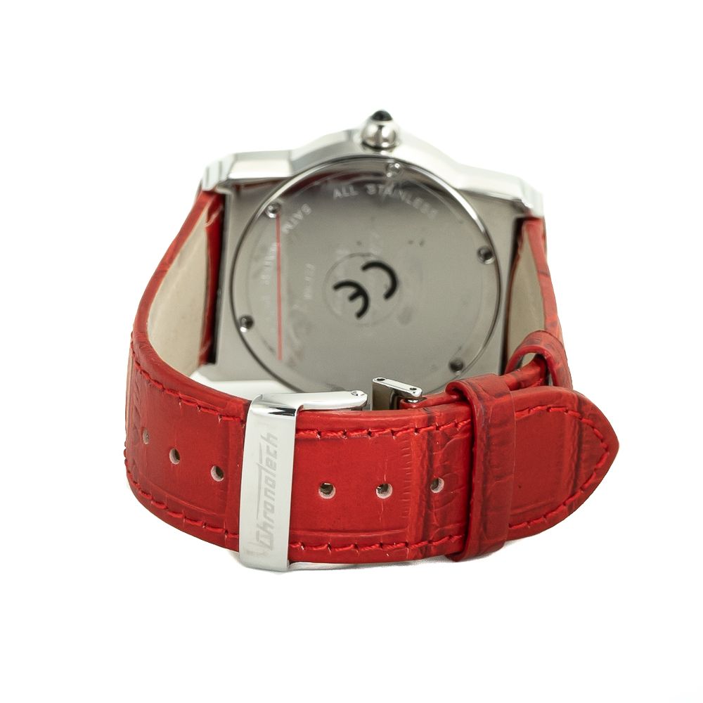 Montre habillée Chronotech en cuir multicolore