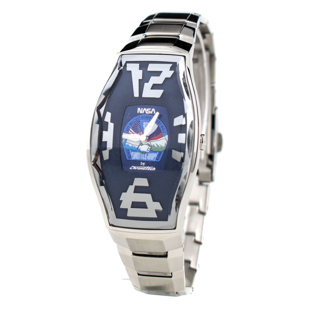 Montre de soirée Chronotech en acier inoxydable argenté
