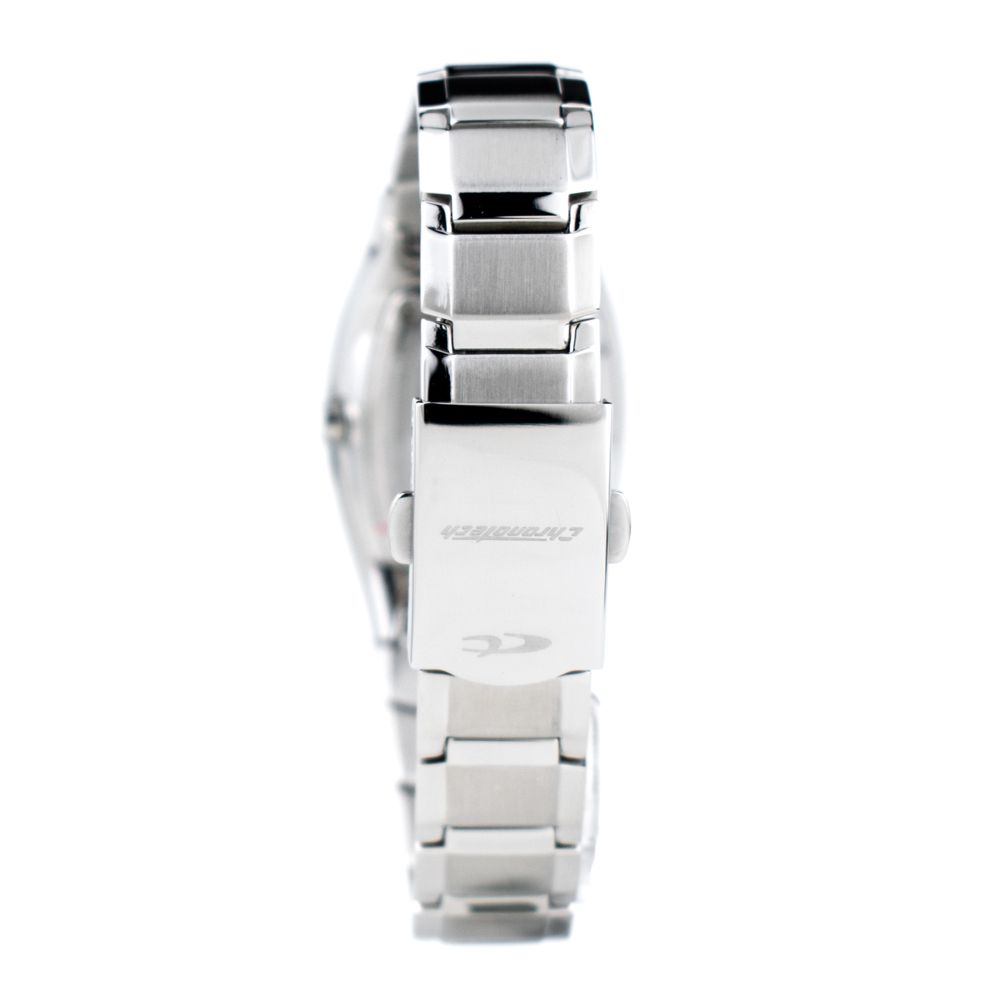 Montre de soirée Chronotech en acier inoxydable argenté