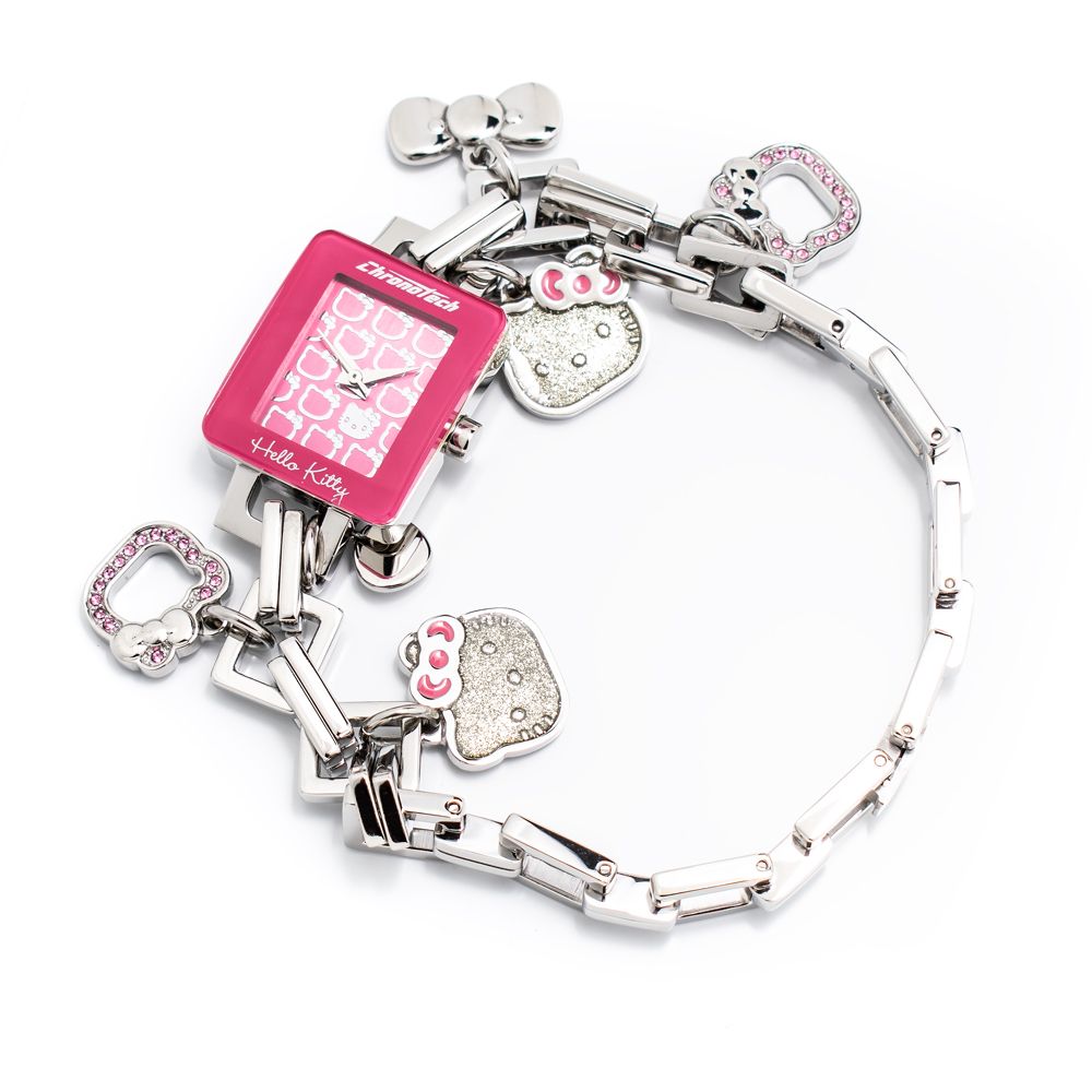 Montre Chronotech en acier inoxydable argenté avec bracelet