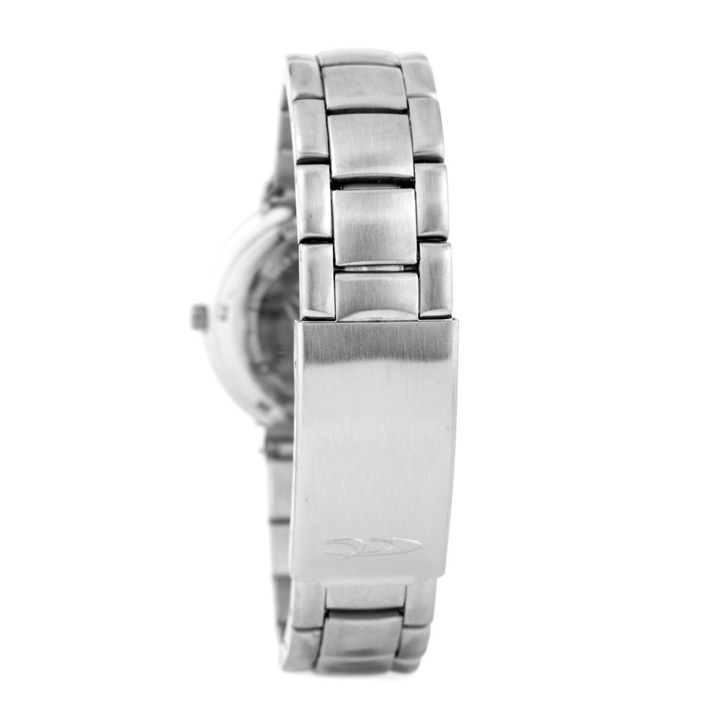Montre de soirée Chronotech en acier inoxydable argenté