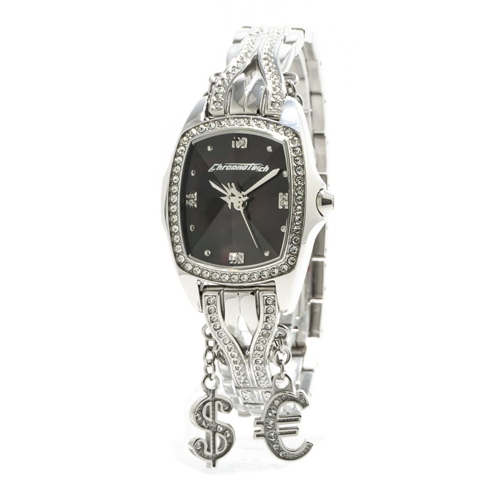 Montre Chronotech en acier inoxydable argenté avec bracelet
