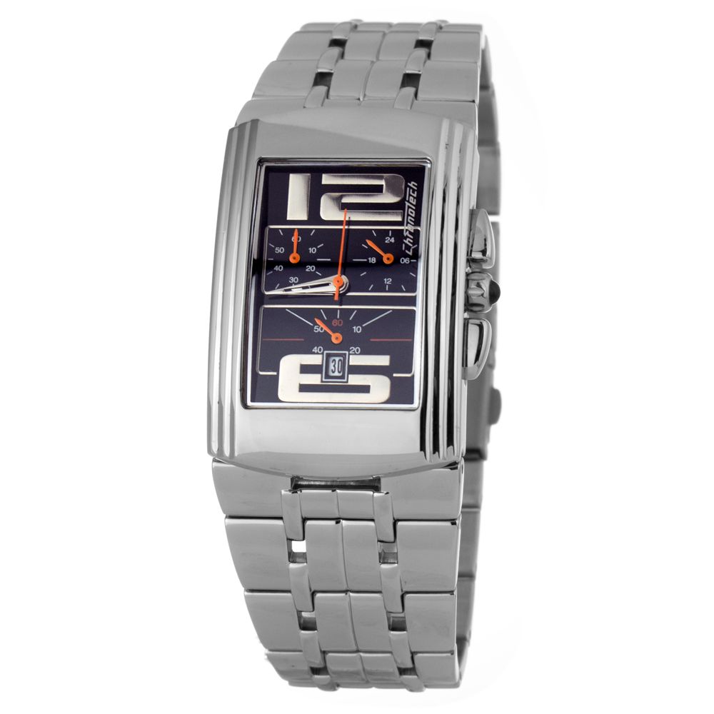 Montre de soirée Chronotech en acier inoxydable argenté