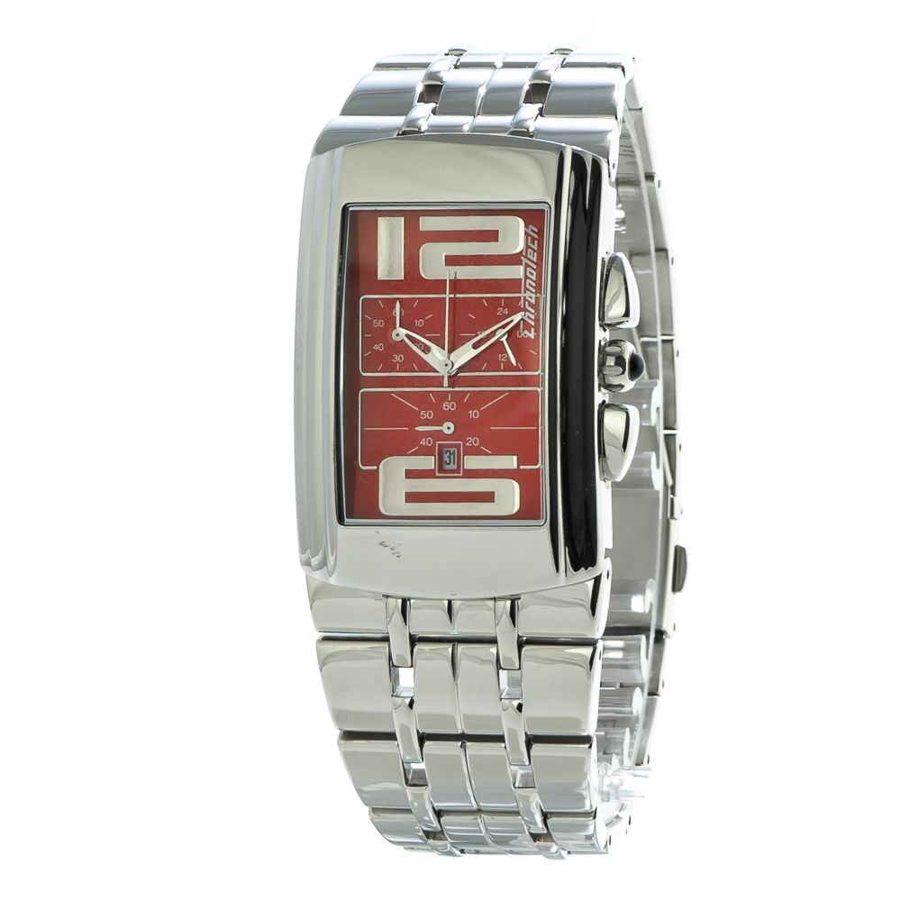 Montre de soirée Chronotech en acier inoxydable argenté