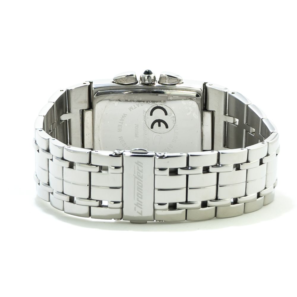 Montre de soirée Chronotech en acier inoxydable argenté
