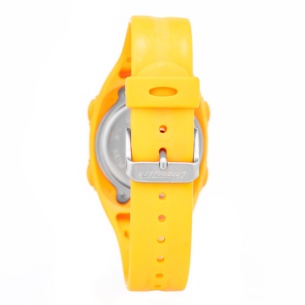 Montre numérique Chronotech en caoutchouc orange