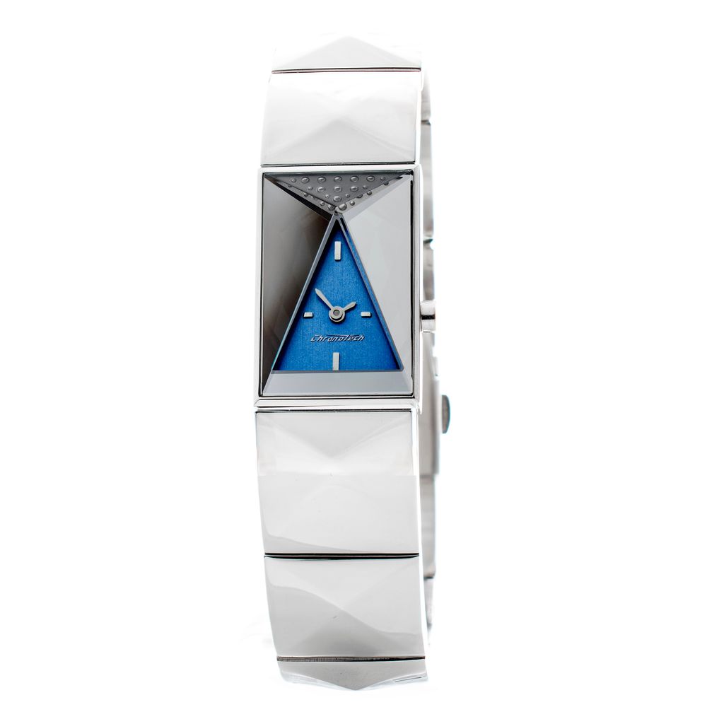 Montre de soirée Chronotech en acier inoxydable argenté